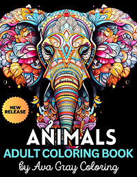 Animals: An Adult Coloring Book with Lions, Dogs, Horses, Elephants, Owls, Cats, and Many More!